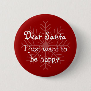 Dear Santa I can explain 6 Cm Round Badge
