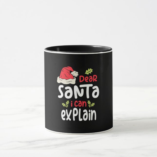 Dear Santa I Can Explain Christmas Mug (Center)