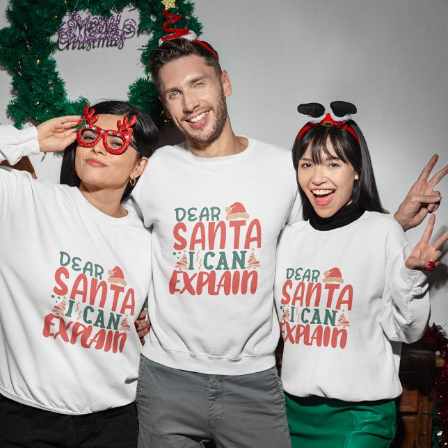 Dear Santa i can explain christmas sweatshirt (Dear Santa i can explain christmas sweatshirt)