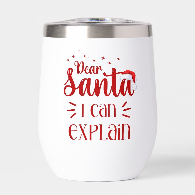Dear Santa I can explain Christmas typography (Front)