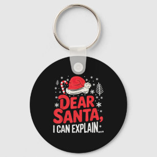 Dear Santa I Can Explain Funny Christian Key Ring