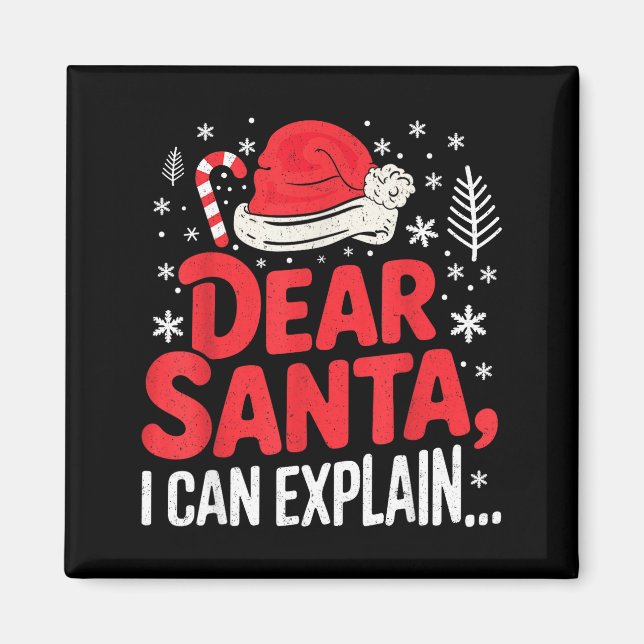 Dear Santa I Can Explain Funny Christian  Magnet (Front)