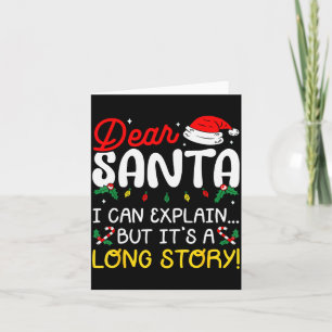 Dear Santa I Can Explain Pajamas Family Matching C Card