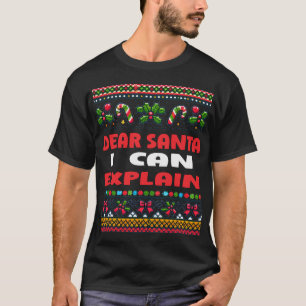 Dear Santa I Can Explain Ugly Christmas Sweater