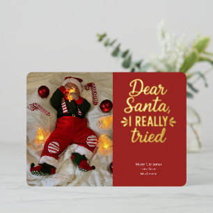 Dear Santa I Really Tried Christmas