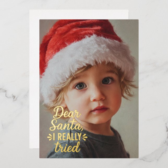 Dear Santa I Really Tried Christmas (Front/Back)
