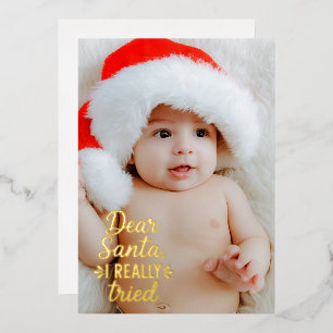 Dear Santa I Really Tried Christmas
