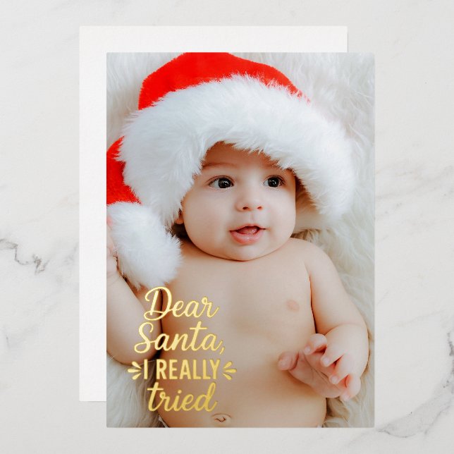 Dear Santa I Really Tried Christmas (Front/Back)