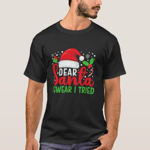 Dear Santa I Swear I Tried Matching Family Christm T-Shirt
