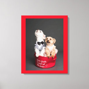 DEAR SANTA, I WANT ALL THE BONES CANVAS PRINT