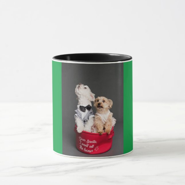 DEAR SANTA, I WANT ALL THE BONES  MUG (Center)