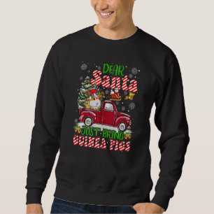 Dear Santa Just Bring Guinea Pigs Santa Reindeer F Sweatshirt