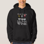 Dear Santa Just Bring Wine Christmas Pajama Costum Hoodie<br><div class="desc">Dear Santa Just Bring Wine Christmas Pajama Costume</div>