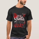 Dear Santa Just Bring Wine Please Funny Christmas T-Shirt<br><div class="desc">Dear Santa Just Bring Wine Please Funny Christmas</div>