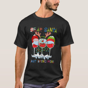Dear Santa just bring Wine T-Shirt