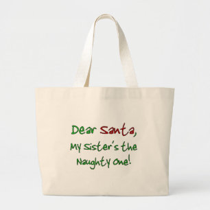 Dear Santa Large Tote Bag