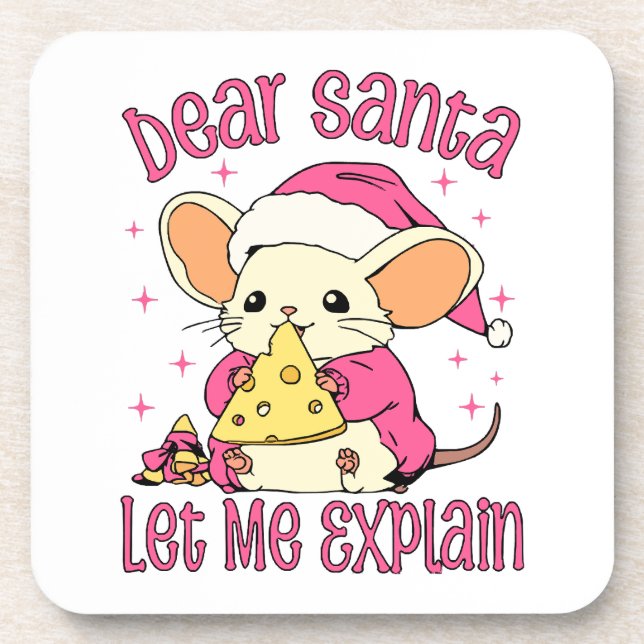 Dear Santa, Let Me Explain Coaster (Front)