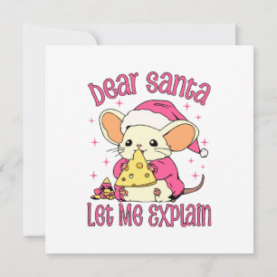 Dear Santa, Let Me Explain Invitation