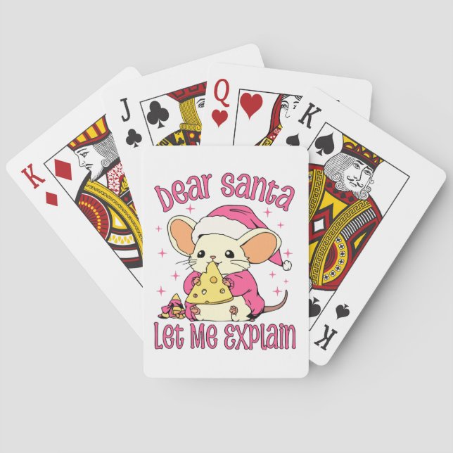 Dear Santa, Let Me Explain Playing Cards (Back)