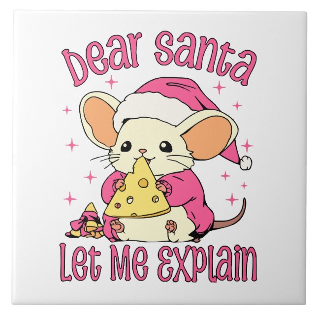 Dear Santa, Let Me Explain Tile (Front)