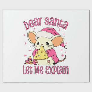 Dear Santa, Let Me Explain Wrapping Paper