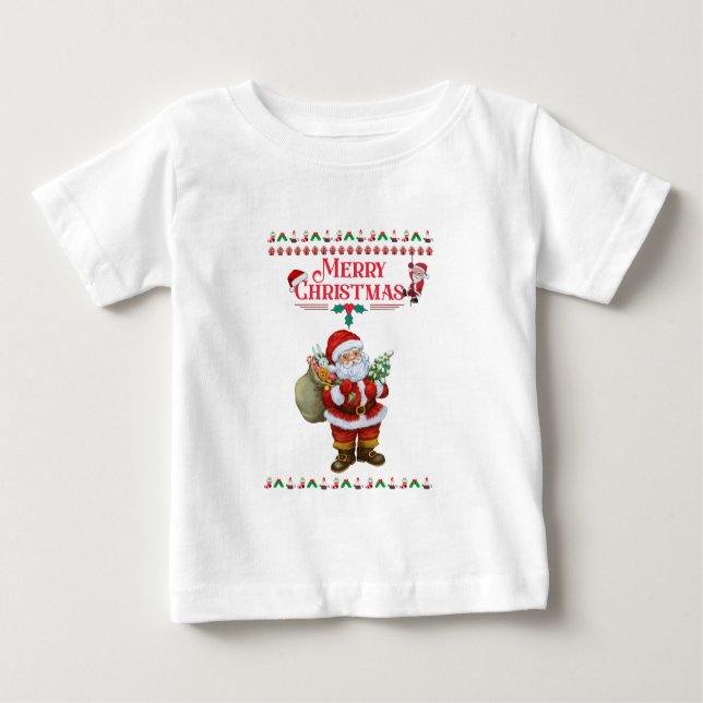Dear santa | Marry Christmas 2024 Baby T-Shirt (Front)