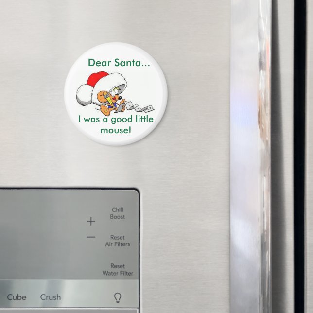 Dear Santa Mouse Magnet (In Situ (Fridge))