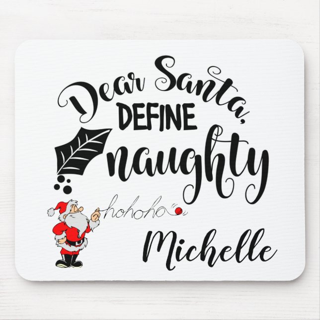 Dear Santa Mouse Pad (Front)