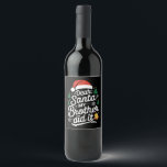 Dear Santa My Brother Did It Funny Christmas  Wine Label<br><div class="desc">Dear Santa My Brother Did It Funny Christmas Pajama</div>