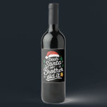 Dear Santa My Brother Did It Funny Christmas  Wine Label<br><div class="desc">Dear Santa My Brother Did It Funny Christmas Pajama</div>