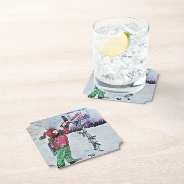 Dear Santa Paper Coaster (Insitu)