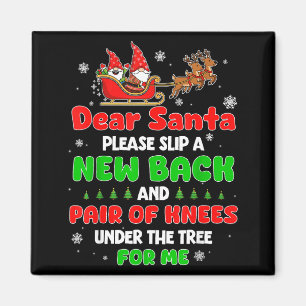 Dear Santa Please Bring Me A New Back &amp; Knees  Magnet