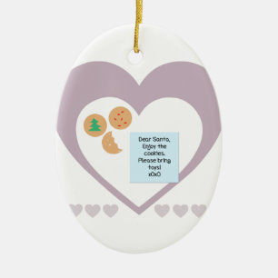 Dear Santa - Please Bring Toys Ceramic Tree Decoration