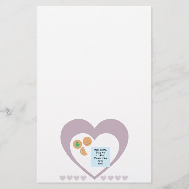 Dear Santa - Please Bring Toys Stationery (Front)