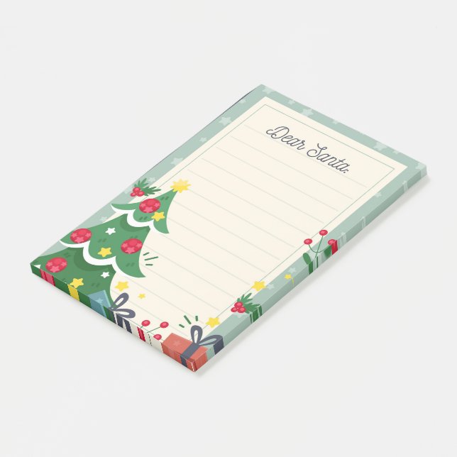 Dear Santa Post-it Notes (Angled)