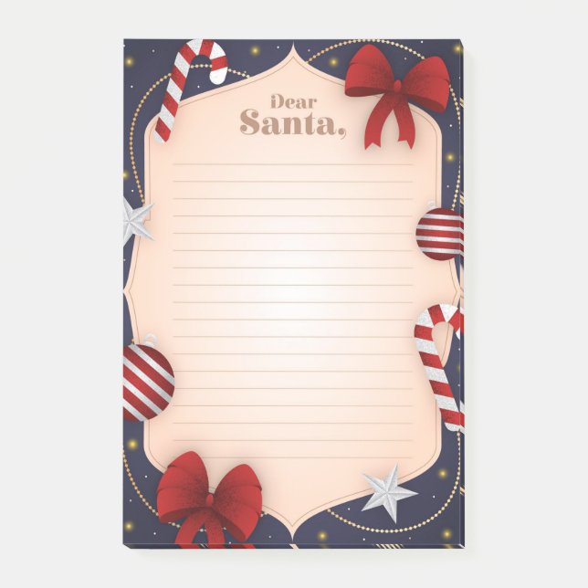 Dear Santa Post-it Notes (Front)