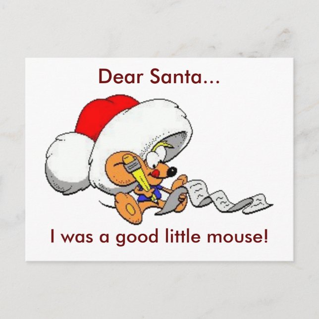 Dear Santa Postcard (Front)