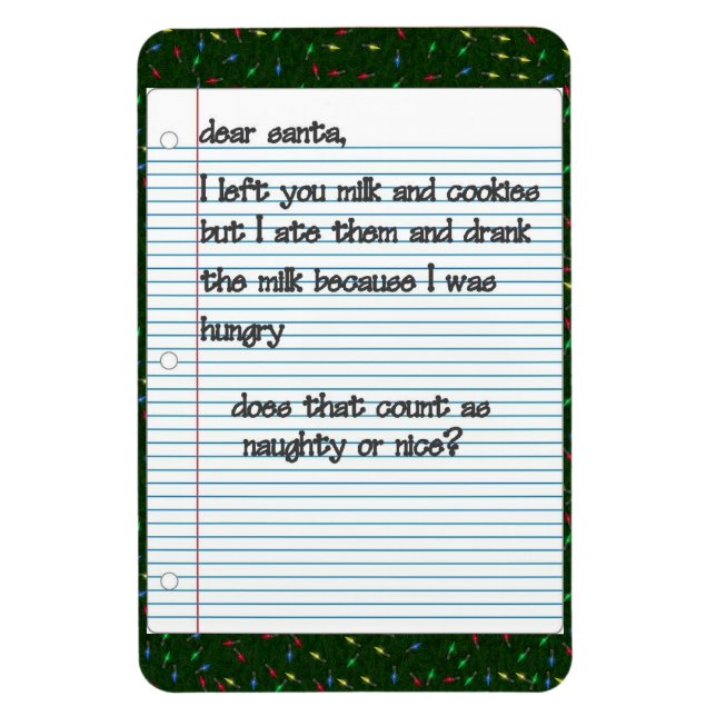 Dear Santa Premium Magnet (Vertical)