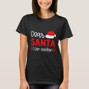 Dear Santa Shirt Funny Matching Family Christmas P