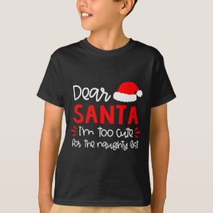 Dear Santa Shirt Funny Matching Family Christmas P