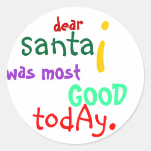 Dear Santa Stickers