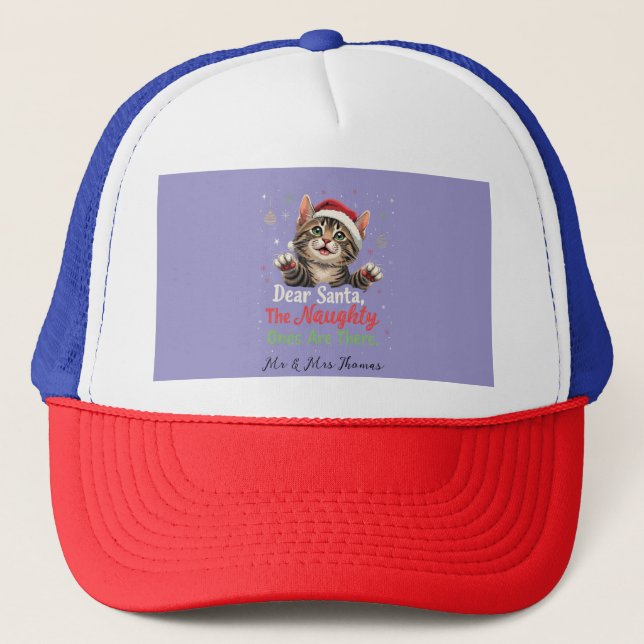  Dear Santa, They Are the Naughty Ones Funny  Trucker Hat (Front)