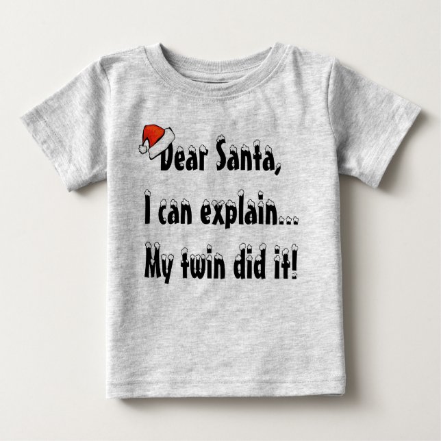 Dear Santa Twin Shirt (Front)