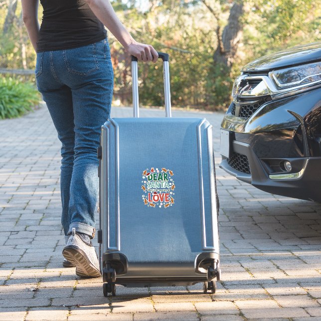Dear Santa What is the meaning of Love Ugly Design (Suitcase Insitu)