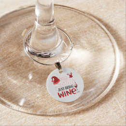 Dear Santa Wine Charm