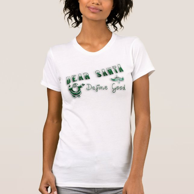 Dear Santa Women's Jersey T-Shirt (Front)