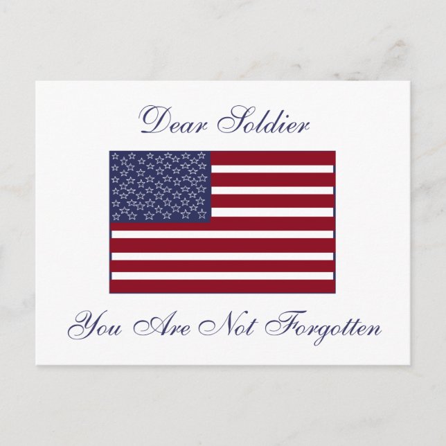 DEAR SOLDIER POSTCARD (Front)