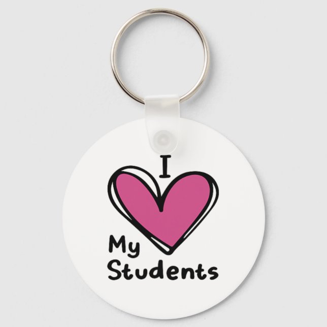 Dear Student Behind Me  Key Ring (Front)