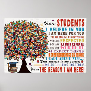 Dear Student Classroom Poster