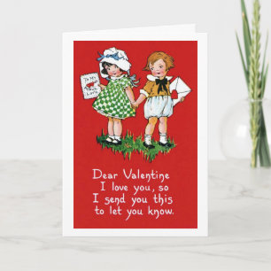 Dear Valentine Holiday Card